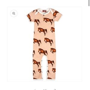 MILKBARN Horse Organic Cotton Romper Onsie 6-12 months